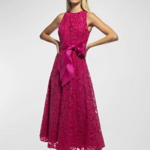 NWT-Beautiful Dress-SHOSHANNA MIDNIGHT Sleeveless Gown-Stunning Fuchsia-Size12